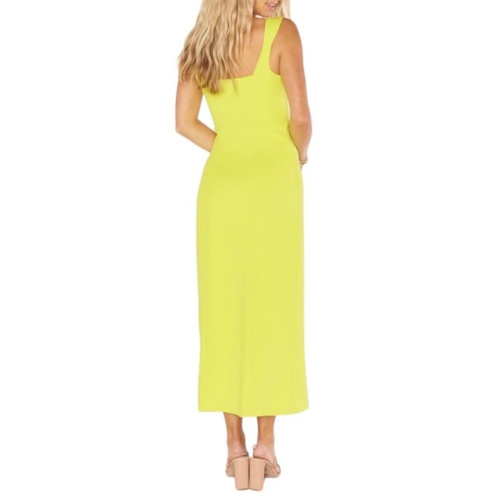 show me your mumu eden midi dress citrine yellow women size large - Picture 2 of 12